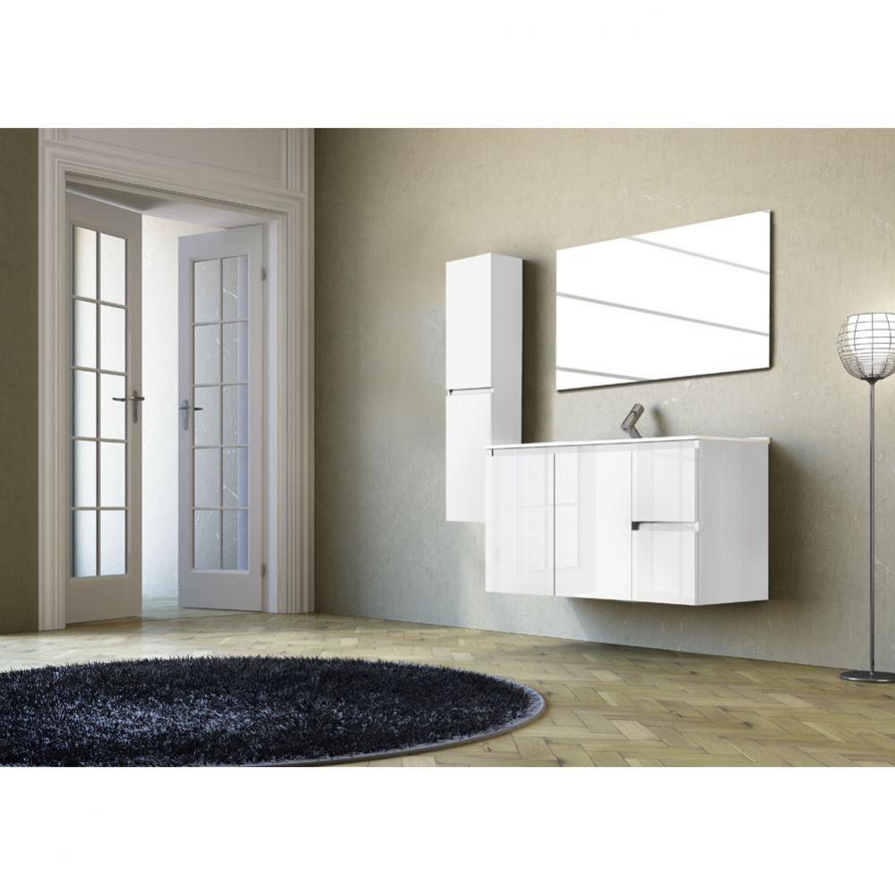 Line Vanity, High Gloss White, 40''